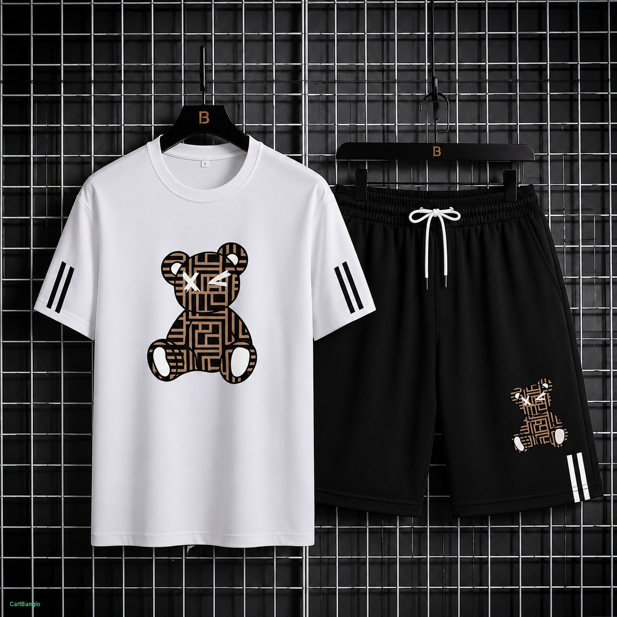 Men's Mesh T-Shirt & Short Pant Combo Set